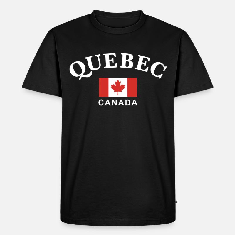 Quebec, Kanada - Männer Premium Bio T-Shirt - Schwarz
