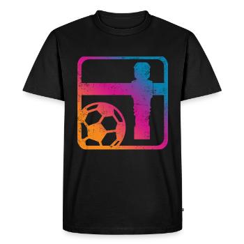 foosball - Men's Premium Organic T-Shirt - black - Front - Nico (187cm)