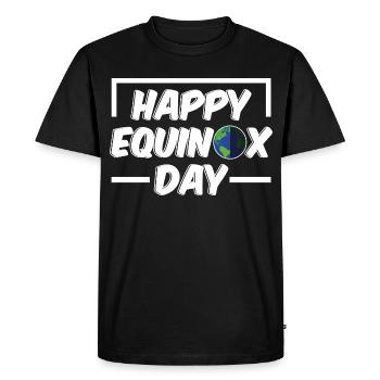 Happy Equinox Day Easter Ostara - Men's Premium Organic T-Shirt - black - Front - Nico (187cm)