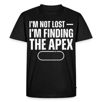 Don't get lost find the summit - Men's Premium Organic T-Shirt - black - Front - Nico (187cm)