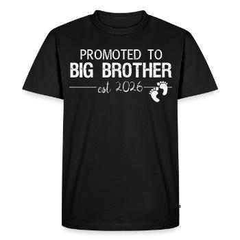T-shirt d’annonce de la promotion Big Brother 2026 - T-shirt Premium bio Homme - noir - Devant - Nico (187cm)