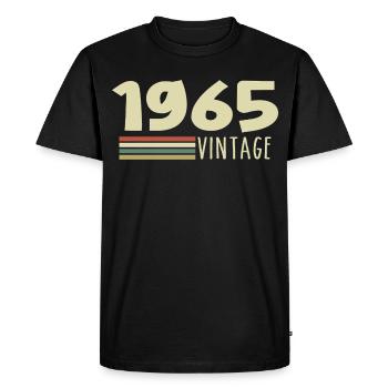 1965 Anniversary 1965 - Men's Premium Organic T-Shirt - black - Front - Nico (187cm)