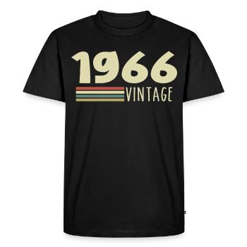 1966 Anniversary 1966 - Men's Premium Organic T-Shirt - black - Front - Nico (187cm)