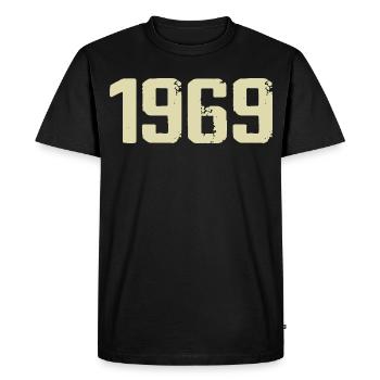Jubilee 1969 - Men's Premium Organic T-Shirt - black - Front - Nico (187cm)