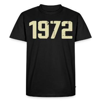 Jubilee 1972 - Men's Premium Organic T-Shirt - black - Front - Nico (187cm)