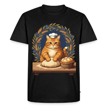 Sourdough Bread Baking Baker Sourdough Starter - Men's Premium Organic T-Shirt - black - Front - Nico (187cm)