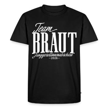 Team Bride Hen Party Bachelorette Party 2026 - Men's Premium Organic T-Shirt - black - Front - Nico (187cm)
