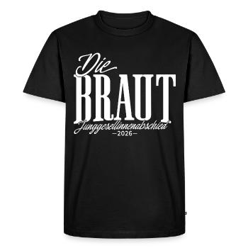 Mariée - Enterrement de vie de jeune fille 2026 Femmes - T-shirt Premium bio Homme - noir - Devant - Nico (187cm)