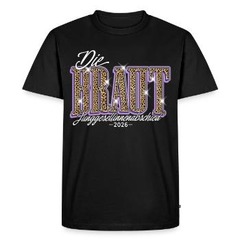Mariée - Enterrement de vie de jeune fille 2026 Femmes - T-shirt Premium bio Homme - noir - Devant - Nico (187cm)