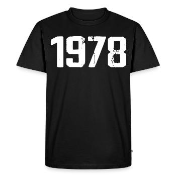 1978 - Awesome since 1978 - Men's Premium Organic T-Shirt - black - Front - Nico (187cm)