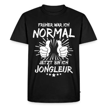 jongleur - T-shirt Premium bio Homme - noir - Devant - Nico (187cm)