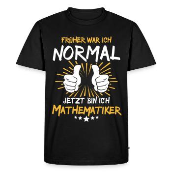 Mathématicien Spruch - T-shirt Premium bio Homme - noir - Devant - Nico (187cm)