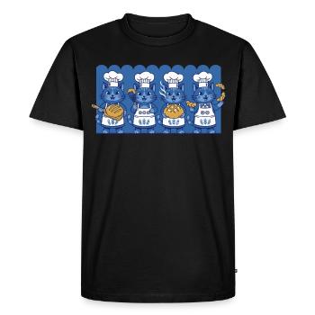 Pot de levain pâtissier Baker Pain Levain - T-shirt Premium bio Homme - noir - Devant - Nico (187cm)