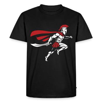 Spartiate Sprint Épée Mascotte Spartan Runner - T-shirt Premium bio Homme - noir - Devant - Nico (187cm)