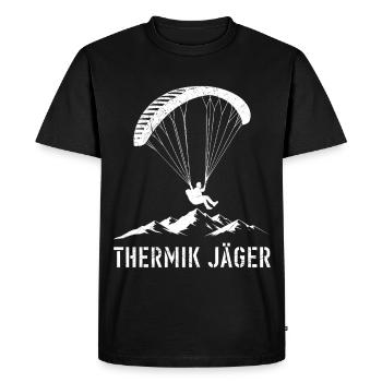 Paraglider THERMIK JÄGER Paraglide Funny - T-shirt Premium bio Homme - noir - Devant - Nico (187cm)