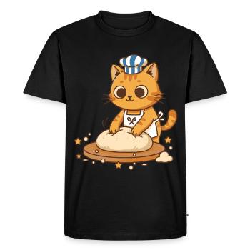 Sourdough Bread Baking Baker Sourdough Starter Jar - Men's Premium Organic T-Shirt - black - Front - Nico (187cm)