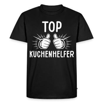 Assistant Chef MEILLEUR ASSISTANT DE CUISINE Gastronom Lustig - T-shirt Premium bio Homme - noir - Devant - Nico (187cm)