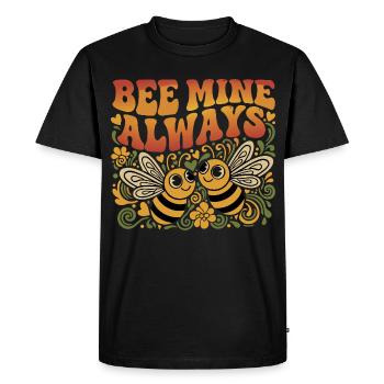 Bee Mine Always Retro - Men's Premium Organic T-Shirt - black - Front - Nico (187cm)