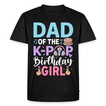 Papa de la fille anniversaire de la K-Pop - T-shirt Premium bio Homme - noir - Devant - Nico (187cm)