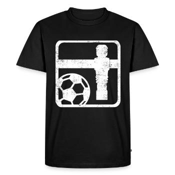 foosball - Men's Premium Organic T-Shirt - black - Front - Nico (187cm)