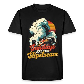 Autorennen Motorsport Sundays Are For Slipstream - Men's Premium Organic T-Shirt - black - Front - Nico (187cm)