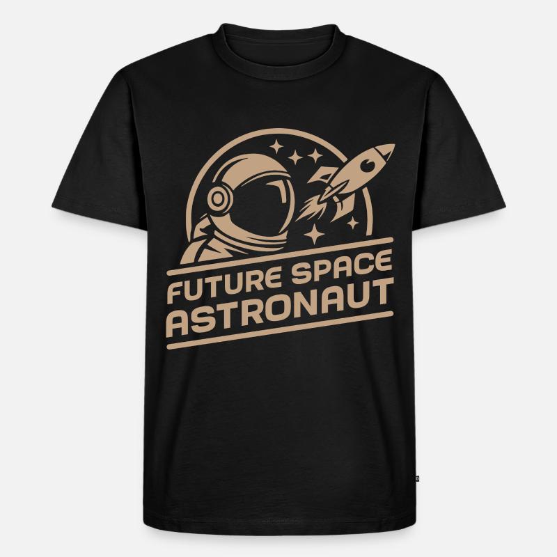 Future astronaute spatial : aventure rétro spatiale - T-shirt Premium bio Homme - noir
