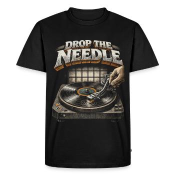 Disques vinyles de collection Vinyl Vinyl Collections - T-shirt Premium bio Homme - noir - Devant - Nico (187cm)