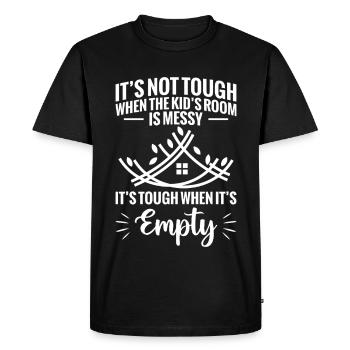 Les parents du nid vide partent pour l’université vide - T-shirt Premium bio Homme - noir - Devant - Nico (187cm)