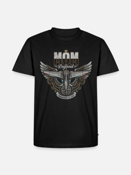 Maman Légende Aéronautique - Men's Premium Organic T-Shirt - black