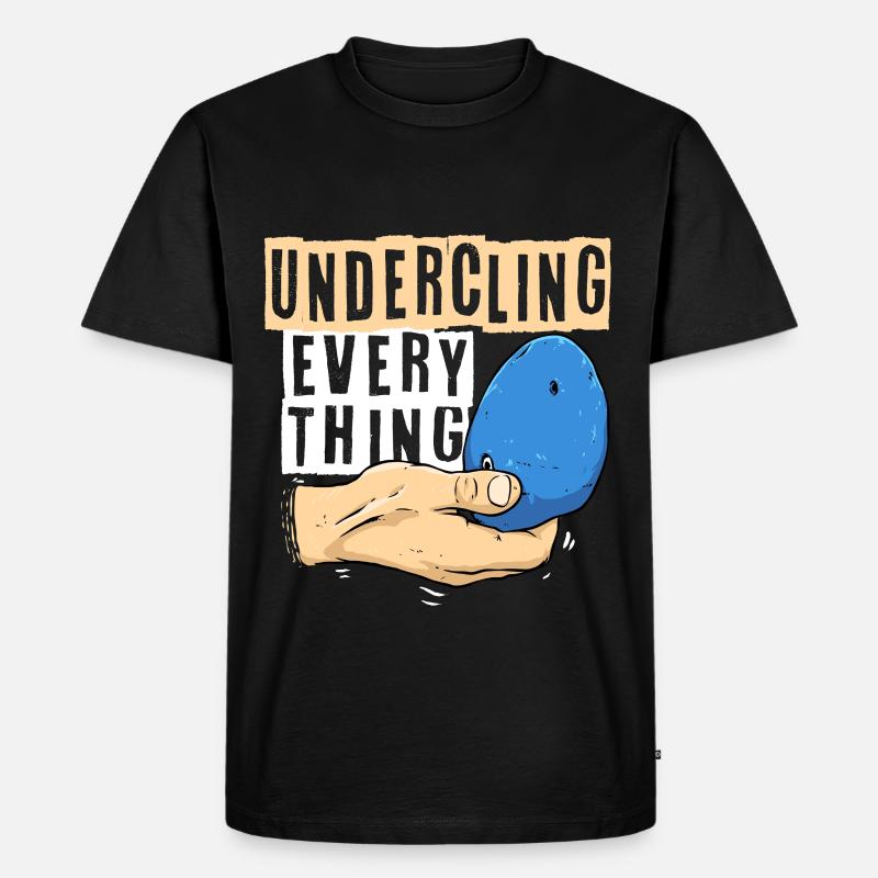 Indoor Klettern Indoorklettern - Männer Premium Bio T-Shirt - Schwarz
