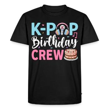 Équipe d’anniversaire K-Pop - T-shirt Premium bio Homme - noir - Devant - Nico (187cm)