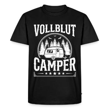 Chemise Caravan Camper pour les vrais fans de camping - T-shirt Premium bio Homme - noir - Devant - Nico (187cm)