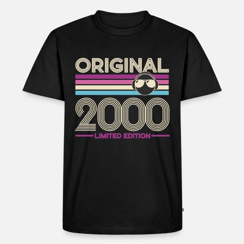 Originale Limited Edition von 2000 - Männer Premium Bio T-Shirt - Schwarz