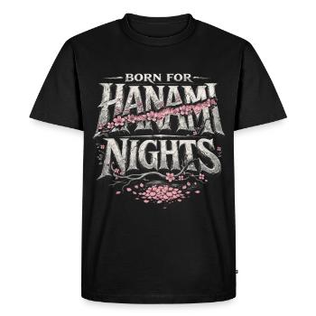 Cherry Blossom Sakura Cherry Blossom - Men's Premium Organic T-Shirt - black - Front - Nico (187cm)