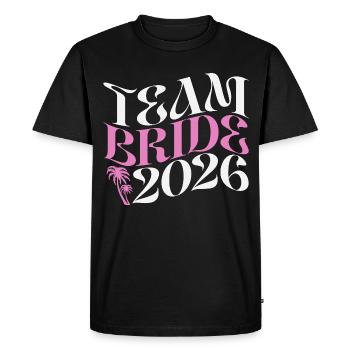 Team Bride Hen Party Bachelorette Party 2026 - Men's Premium Organic T-Shirt - black - Front - Nico (187cm)