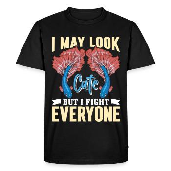  Betta Fish Keeper Aquarium Fish Tank Siamese - Men's Premium Organic T-Shirt - black - Front - Nico (187cm)