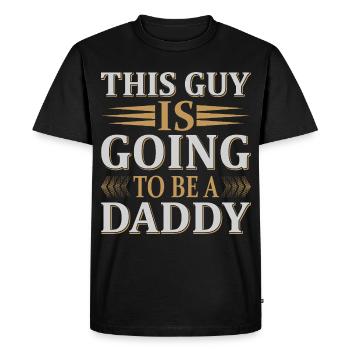 Future Daddy Announcement - Men's Premium Organic T-Shirt - black - Front - Nico (187cm)