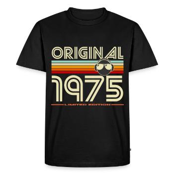 Original 1975 Limited Edition - T-shirt Premium bio Homme - noir - Devant - Nico (187cm)