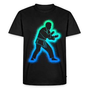 Judo Judoka Men Children Boys Martial Arts - Men's Premium Organic T-Shirt - black - Front - Nico (187cm)