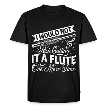  Piccolo Call it Flute one more time Marching Band - Men's Premium Organic T-Shirt - black - Front - Nico (187cm)