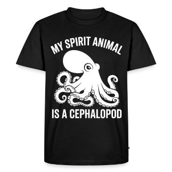 Spirit Tier Seelenwesen Oktopus - T-shirt Premium bio Homme - noir - Devant - Nico (187cm)