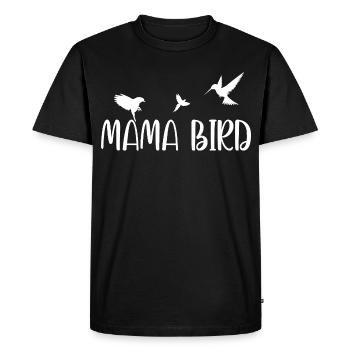 Mama Bird Shirt – Gift for Moms - Men's Premium Organic T-Shirt - black - Front - Nico (187cm)