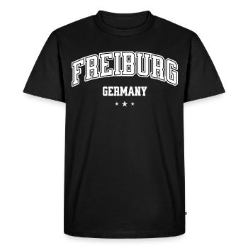 Motif de Fribourg pour hommes Femmes Fans d’Allemagne - T-shirt Premium bio Homme - noir - Devant - Nico (187cm)