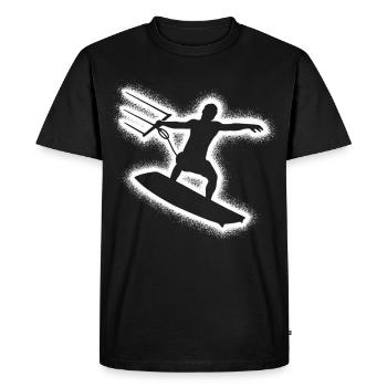 Kitesurf Kitesurf Enfants hommes Kitesurf - T-shirt Premium bio Homme - noir - Devant - Nico (187cm)