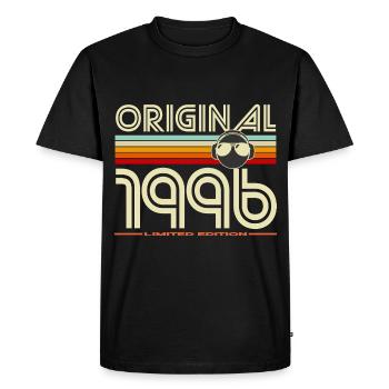 Original 1996 Edition Retro - Men's Premium Organic T-Shirt - black - Front - Nico (187cm)