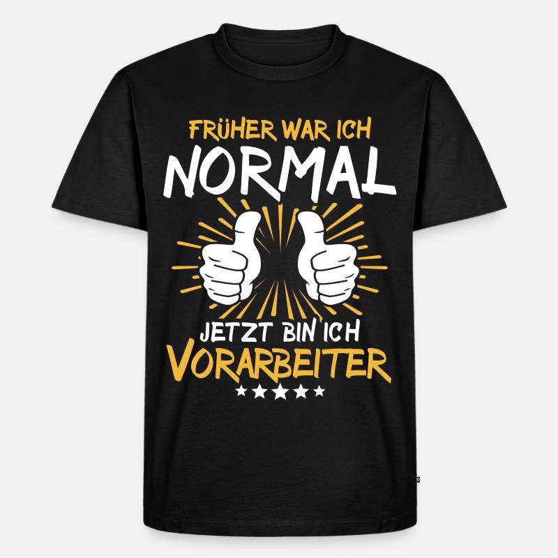 Vorarbeiter Spruch - Männer Premium Bio T-Shirt - Schwarz