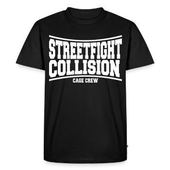 STREETFIGHT_COLLISION_MMA_Mixed Martial Arts - Men's Premium Organic T-Shirt - black - Front - Nico (187cm)