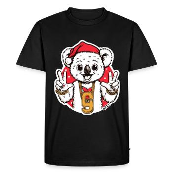 Bijoux festifs de koala avec pendentif 9 - T-shirt Premium bio Homme - noir - Devant - Nico (187cm)