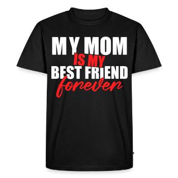 Maman est ma meilleure amie Forever Shirt - T-shirt Premium bio Homme - noir - Devant - Nico (187cm)