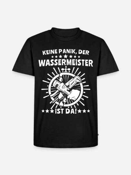 Wassermeister - Männer Premium Bio T-Shirt - Schwarz